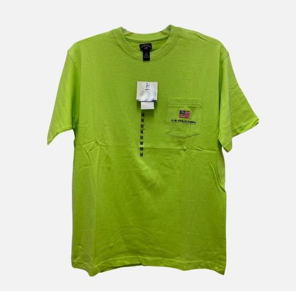 U.S. Polo Assn Men's Short Sleeve Crew Neck T-Shirt Green Medium - New With Tags - Picture 1 of 4